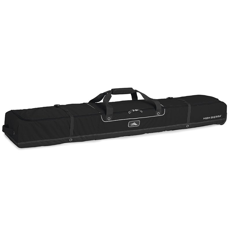 High Sierra Wheeled Ski Bag for Two Pairs of Skis, Black, One Size